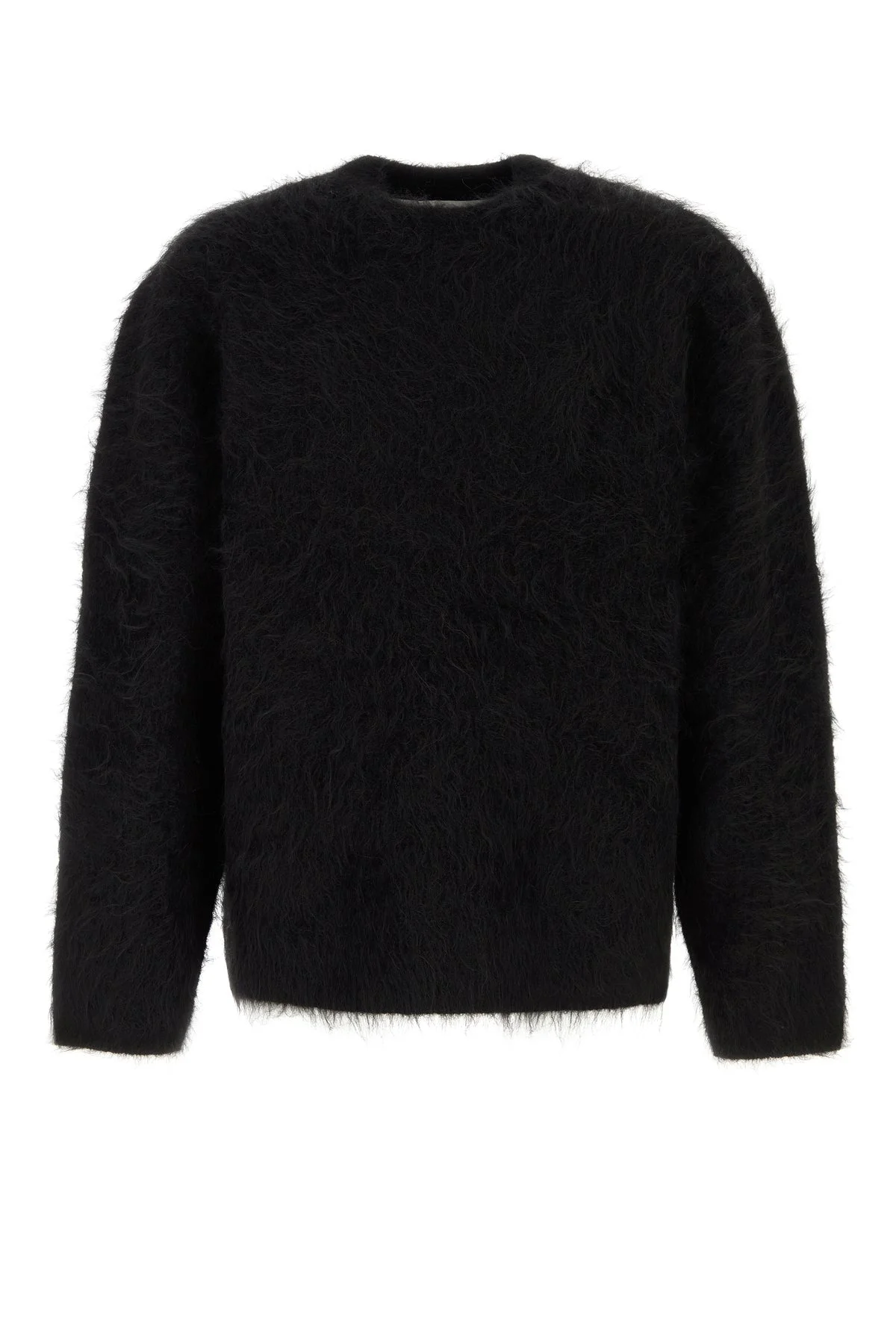 Black stretch alpaca blend Haru sweater - 1