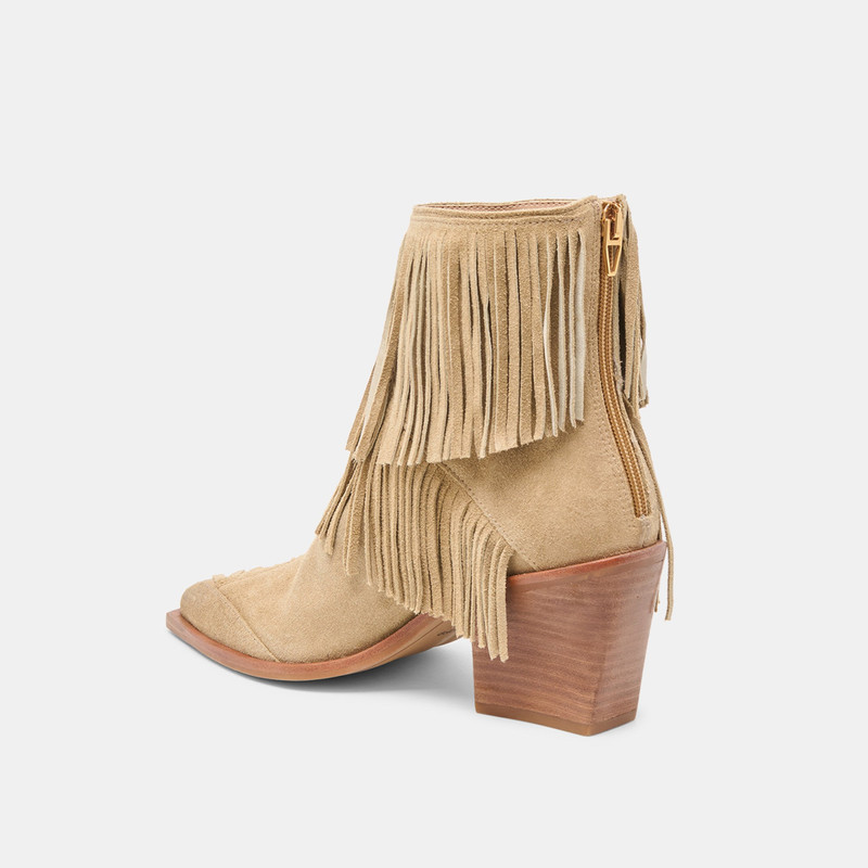 TOREY BOOTIES DK TAUPE SUEDE 7