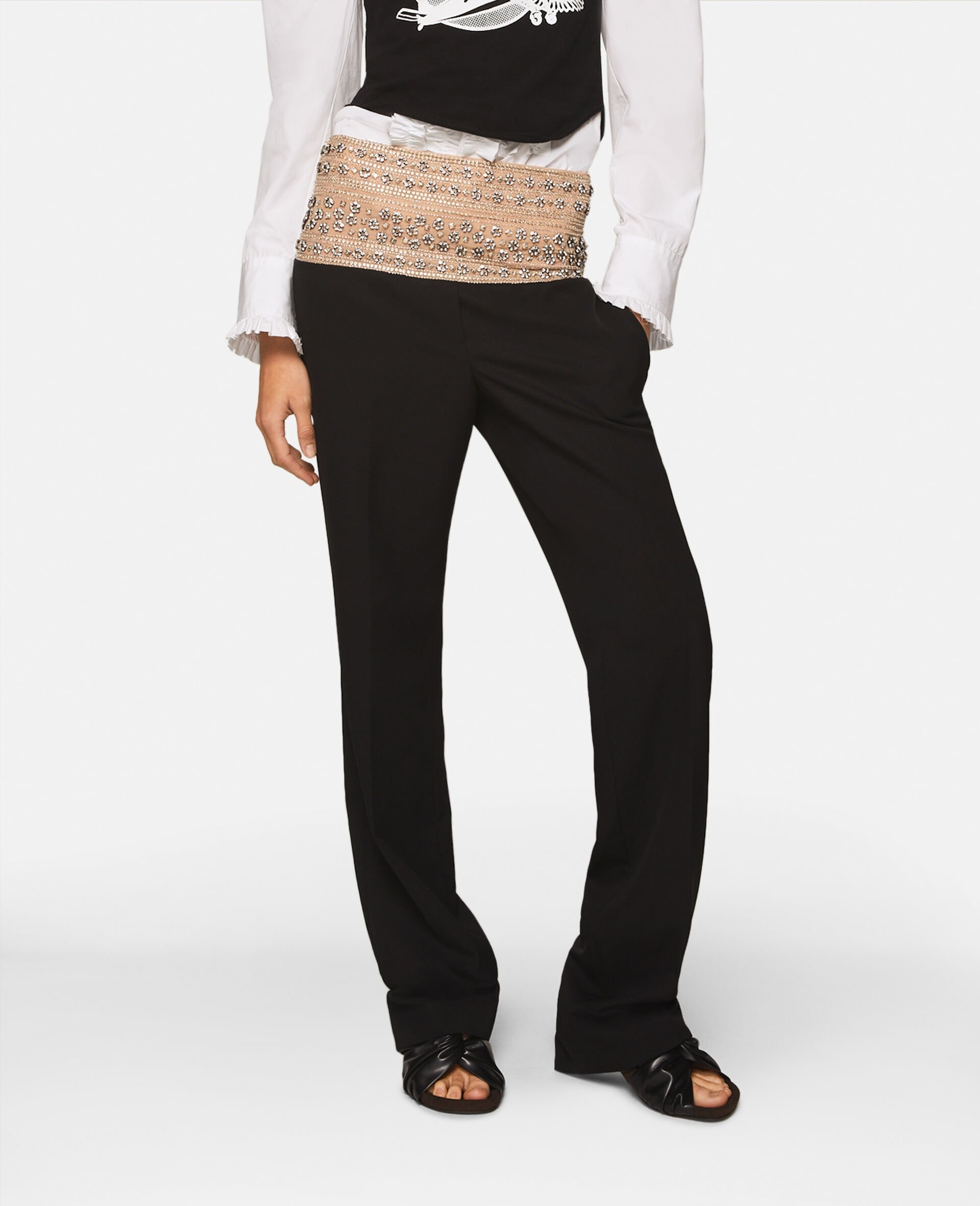 【送料&関税込】Stella McCartney smoking Pants With Crystals Stella McCartney 'Smoking' pants with crystals