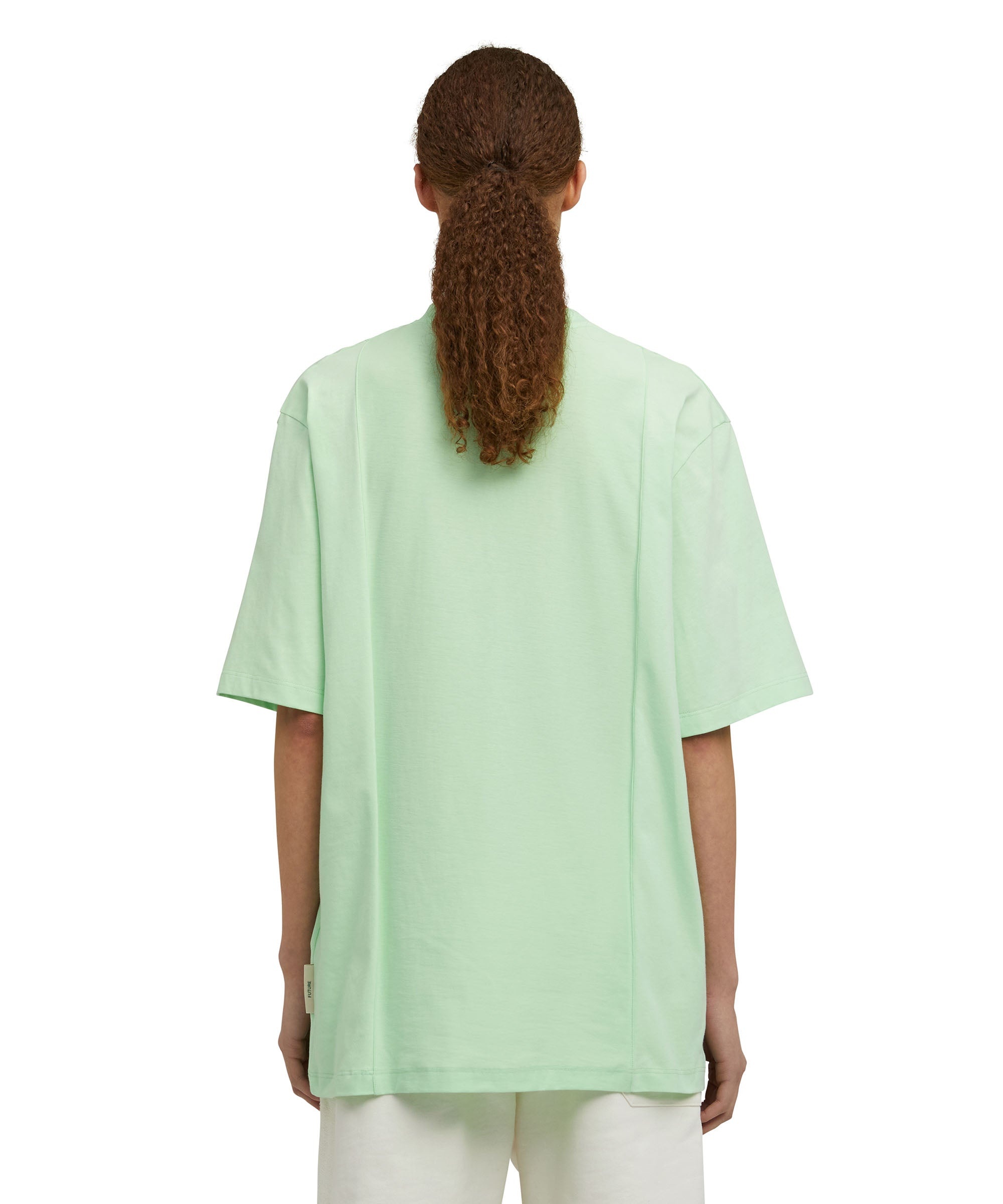 Organic cotton crewneck t-shirt from the MSGM Fantastic Green Capsule - 8