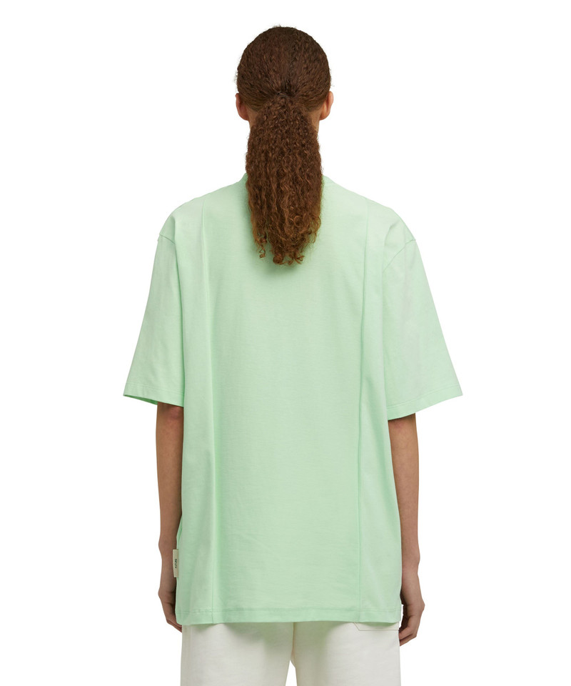 Organic cotton crewneck t-shirt from the MSGM Fantastic Green Capsule 8