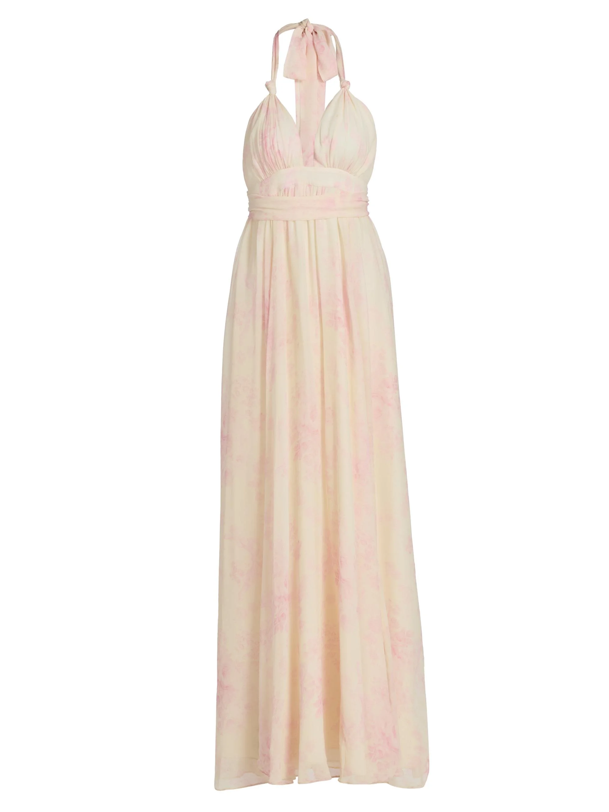 Women's Lilah Floral Silk Maxi Dress - Golden Primrose - 1