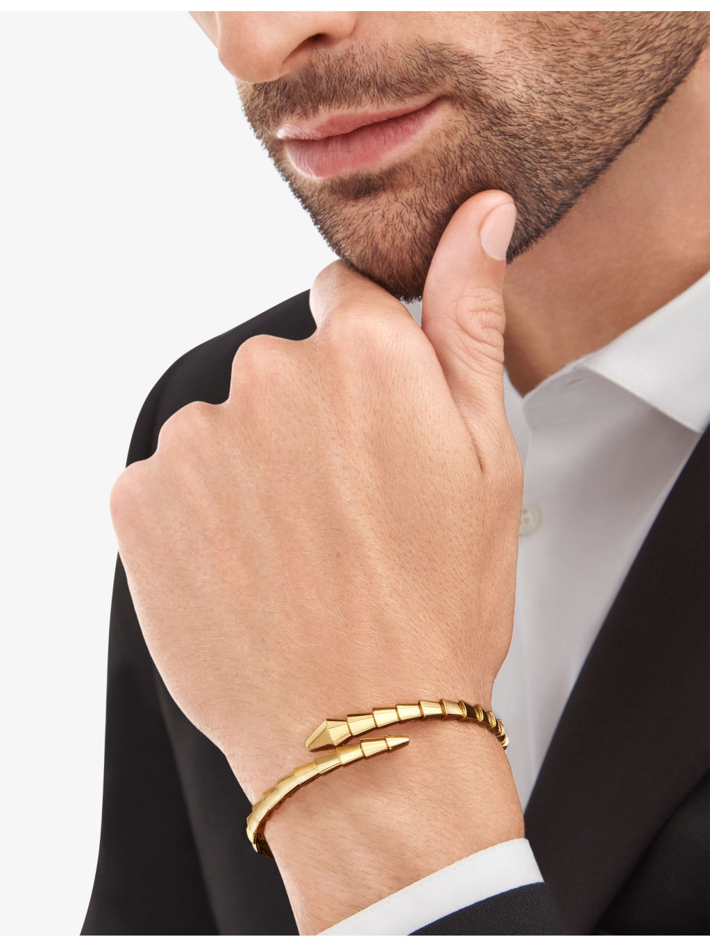 Serpenti Viper 18ct Yellow-Gold Bracelet - 5