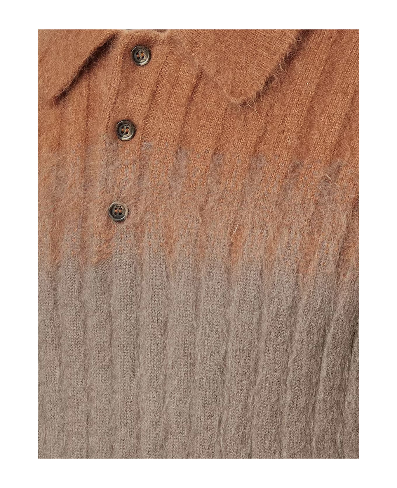 Dégradé Mohair And Wool Polo Shirt - 3
