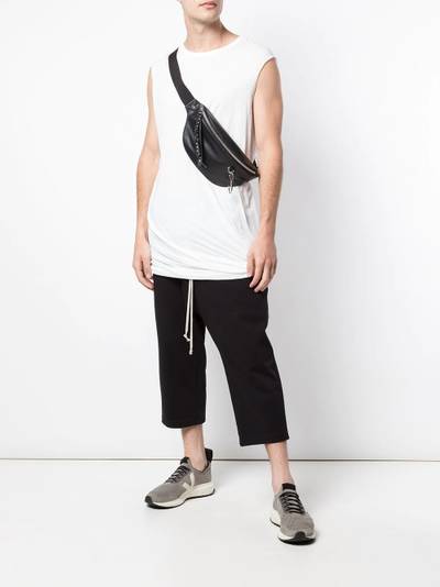 Rick Owens cropped zip pocket track pants outlook