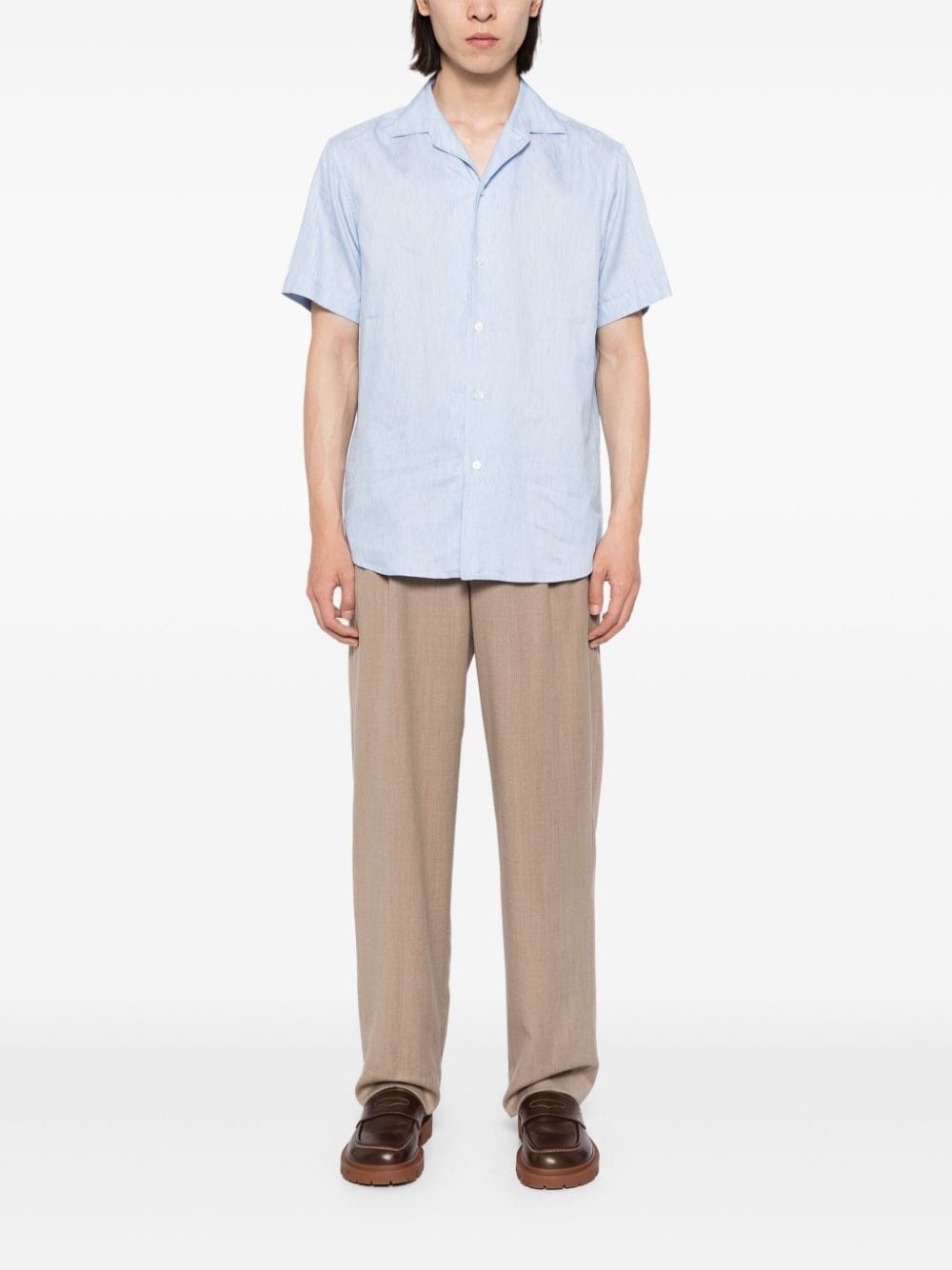 short-sleeved button-up shirt - 2