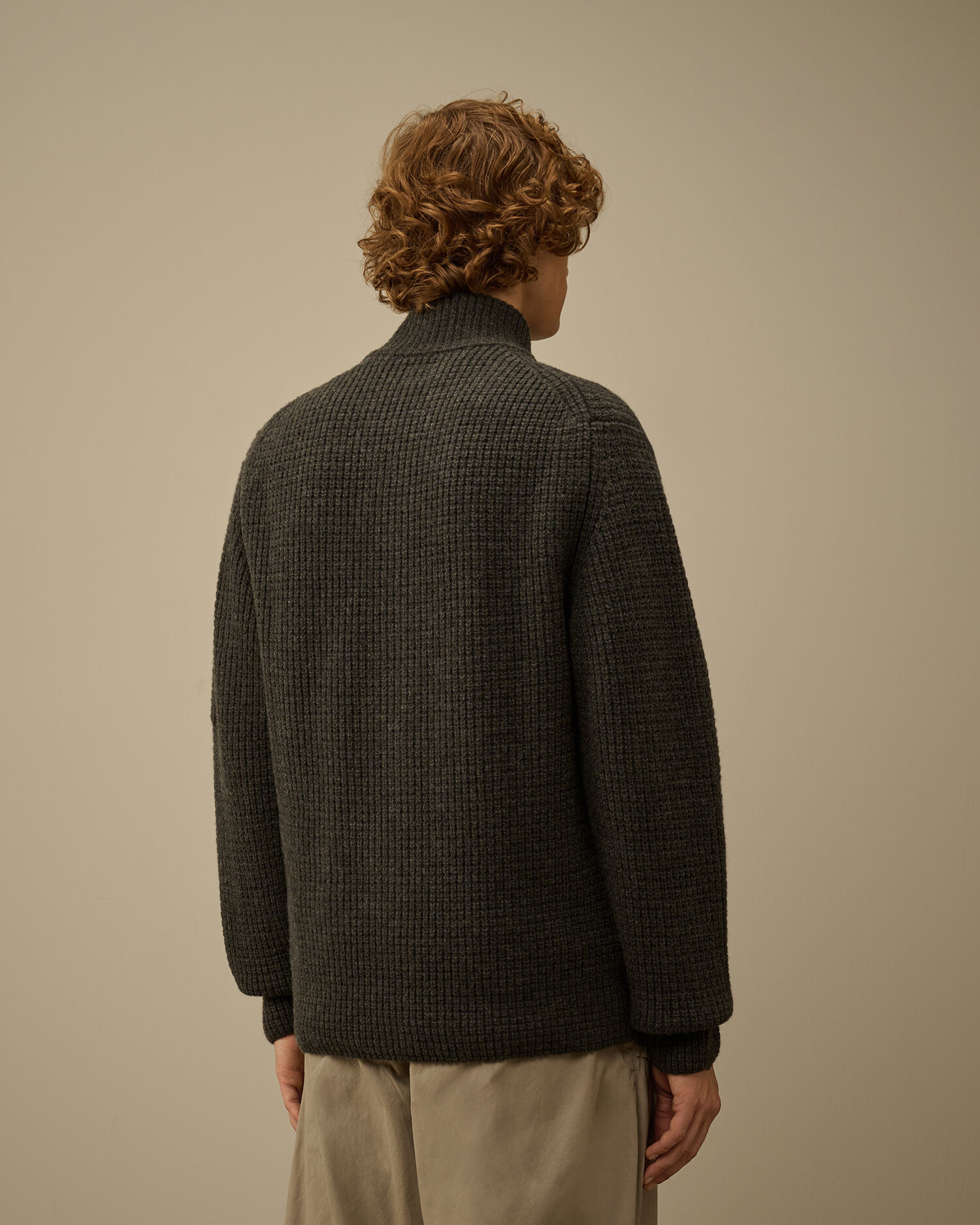 Lambswool GRS Full Zip Sweater - 4
