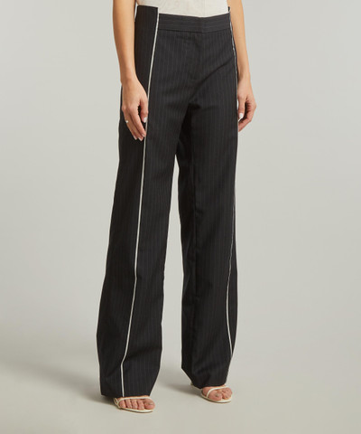 ST. AGNI Deconstructed Pinstripe Trousers outlook