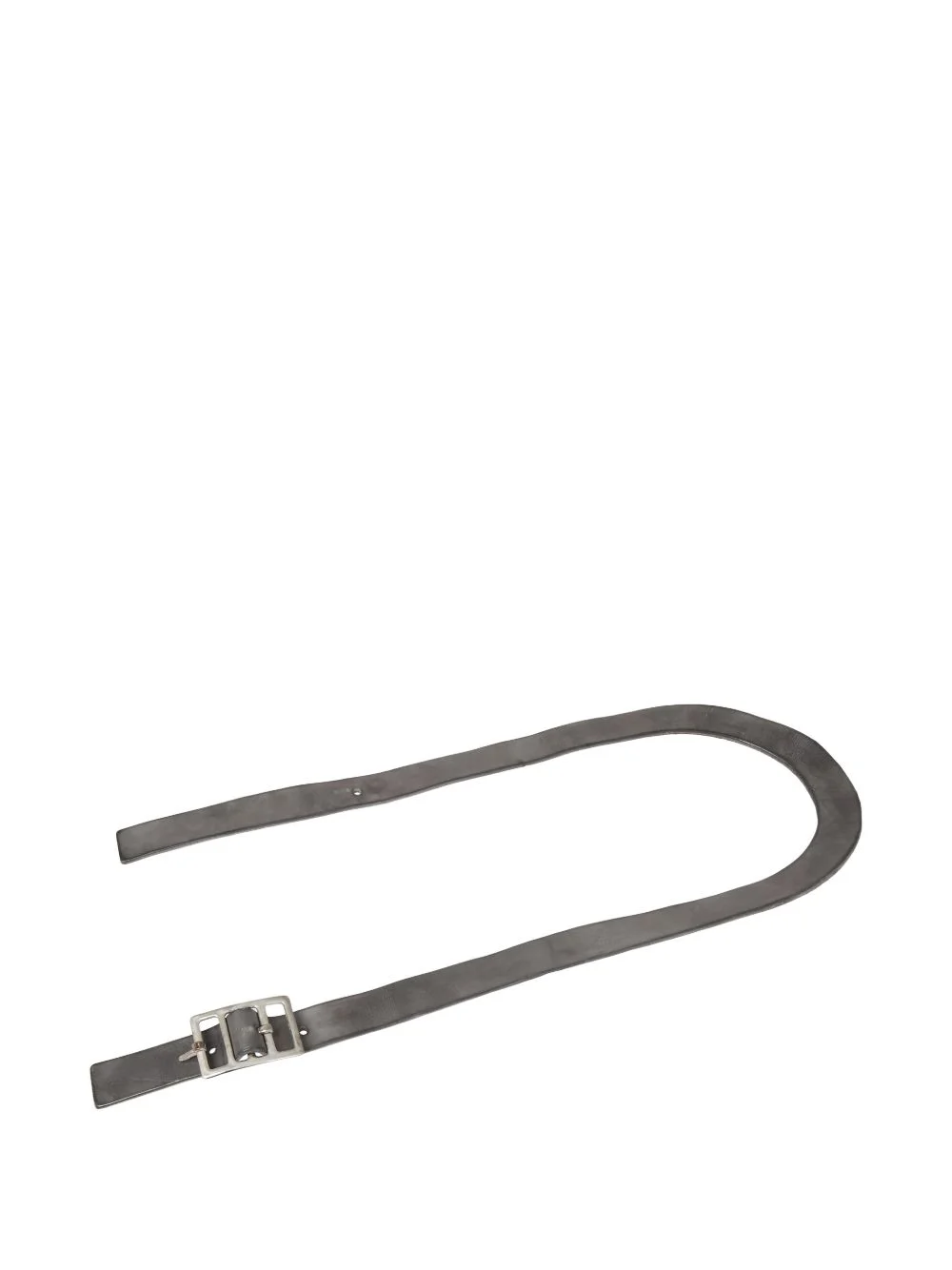 tanned buckle belt - 1