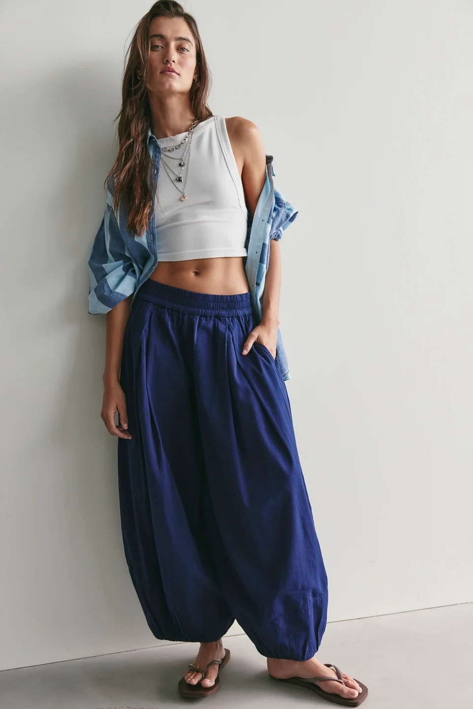 Moonflower Pull-On Balloon Pants - 1