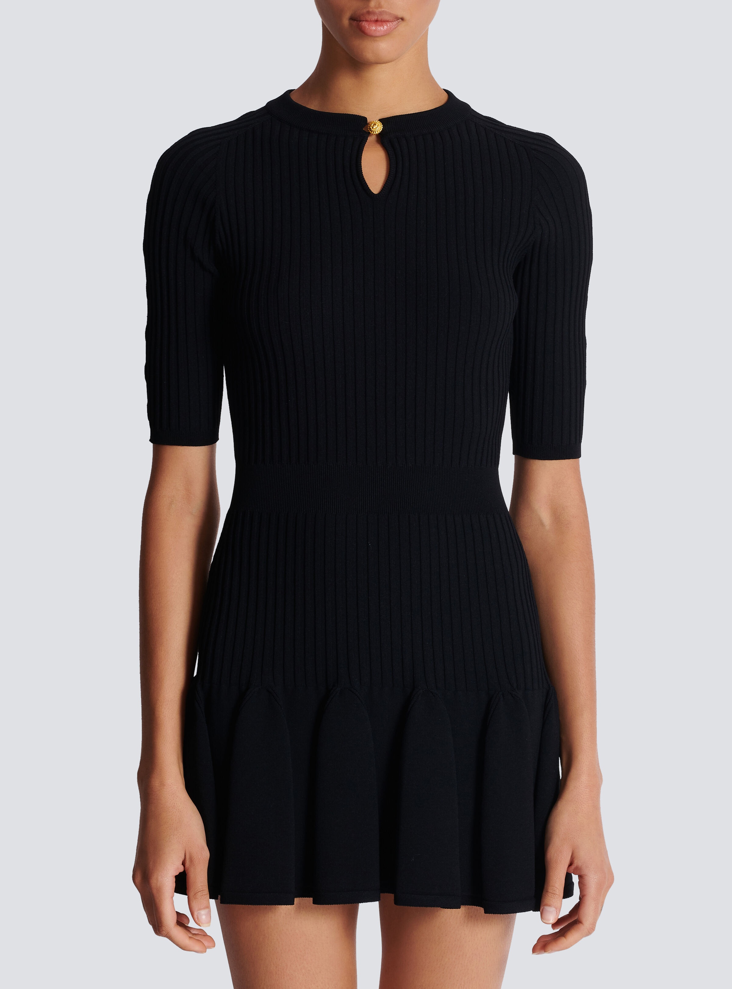 Flared knit dress - 5