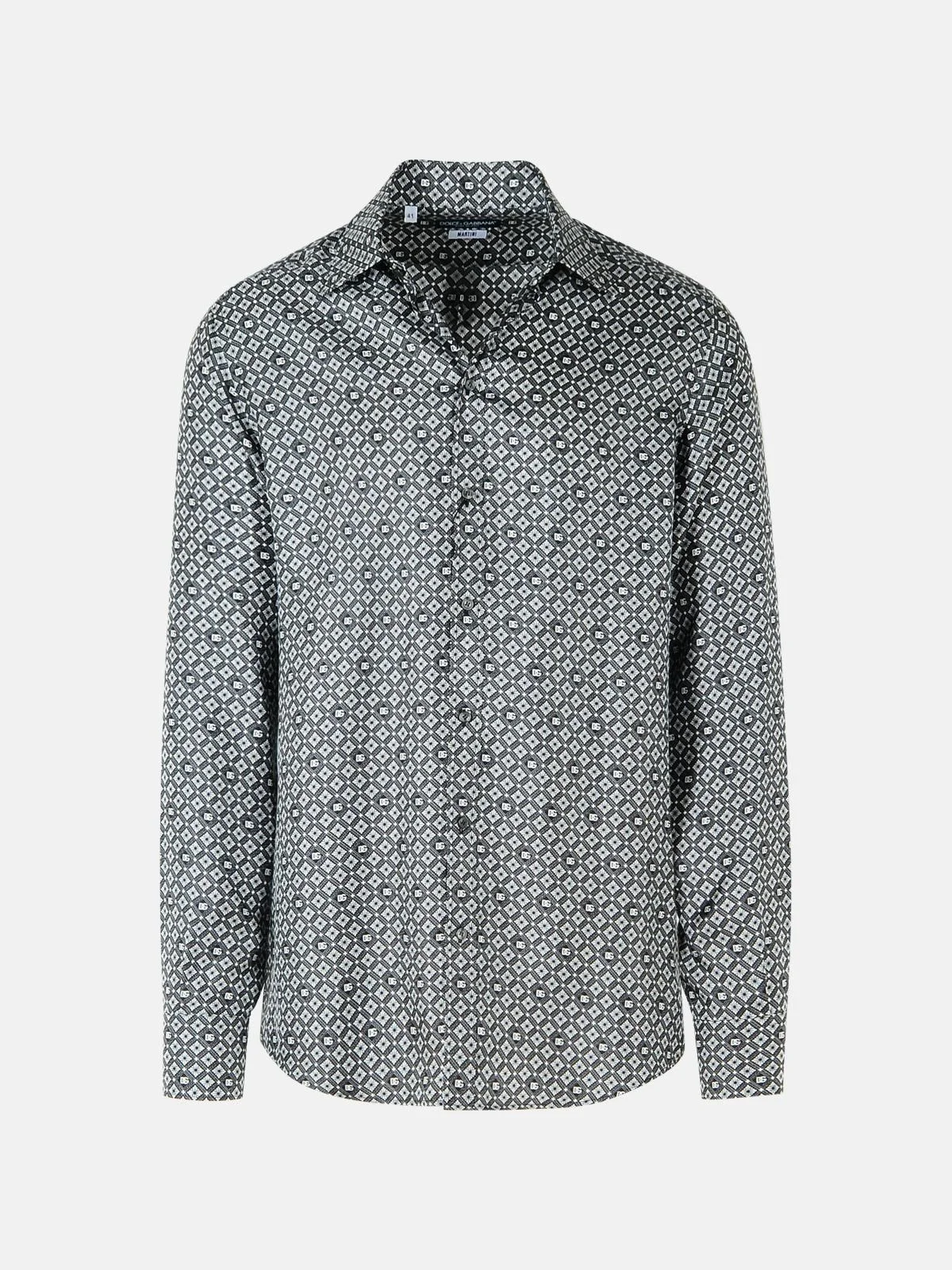 BLACK SILK SHIRT - 1