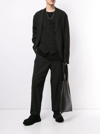 Yohji Yamamoto buttoned wool waistcoat outlook