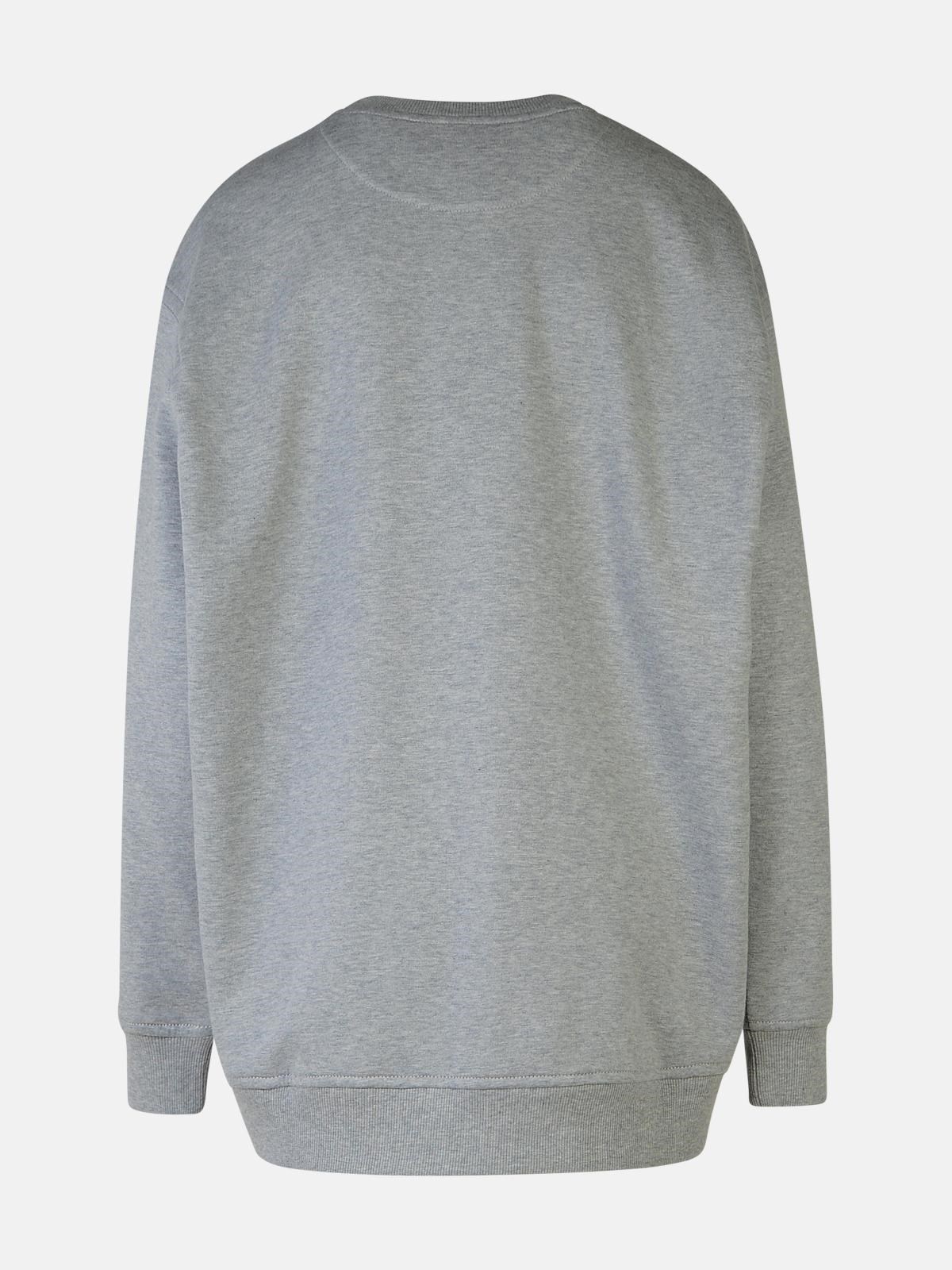 GRAY COTTON SWEATSHIRT - 3