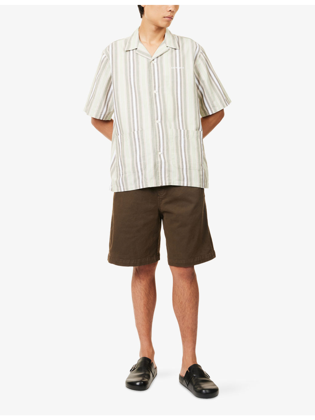 Folsey Striped Short-Sleeve Cotton Shirt - 2