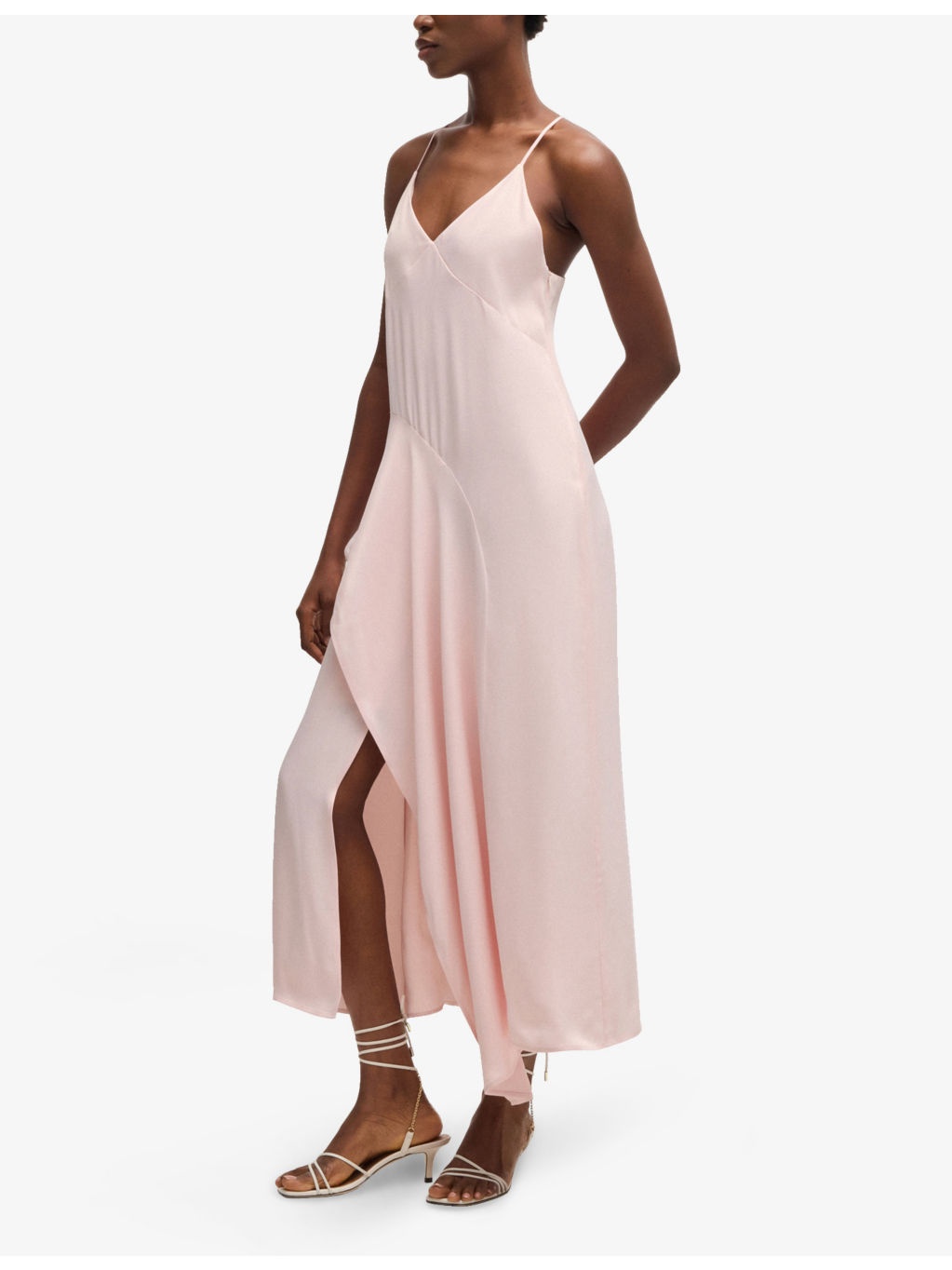 Ruffle Racerback Chiffon Maxi Dress - 3