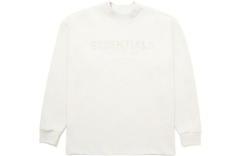 ESSENTIALS Fear of God Essentials FW21 Innersect Long Sleeve Logo Tee 'Greige' 125BT212090F outlook