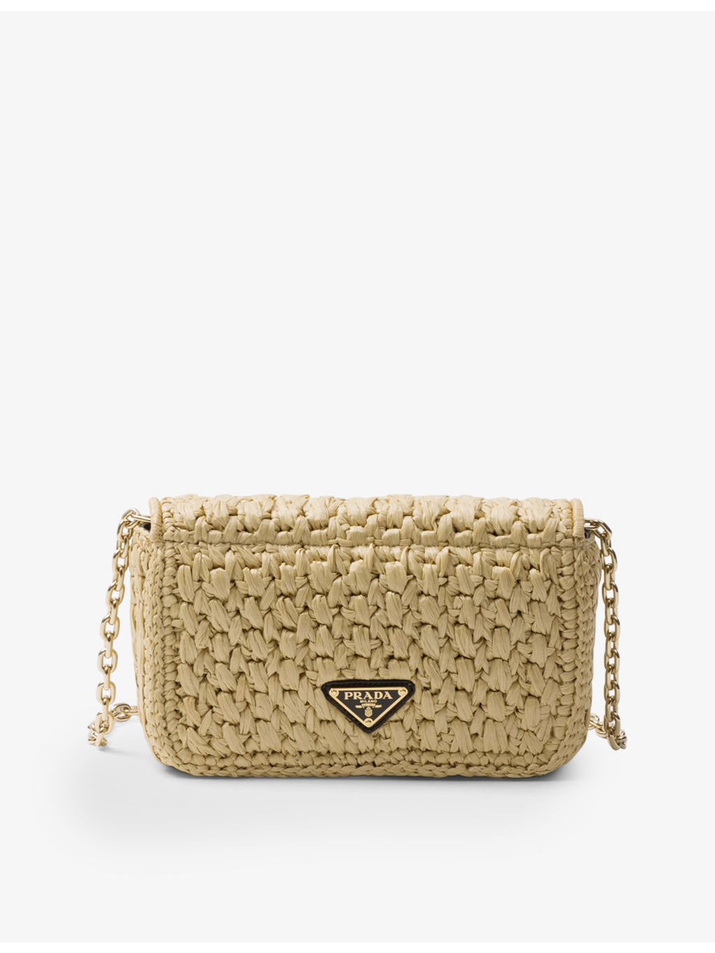 Embroidered-logo crochet shoulder bag - 3