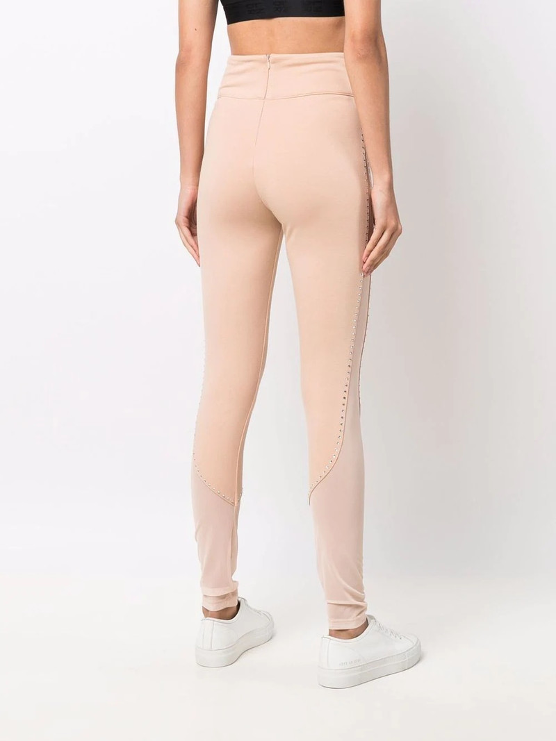 stud-detail sheer-paneling leggings 4