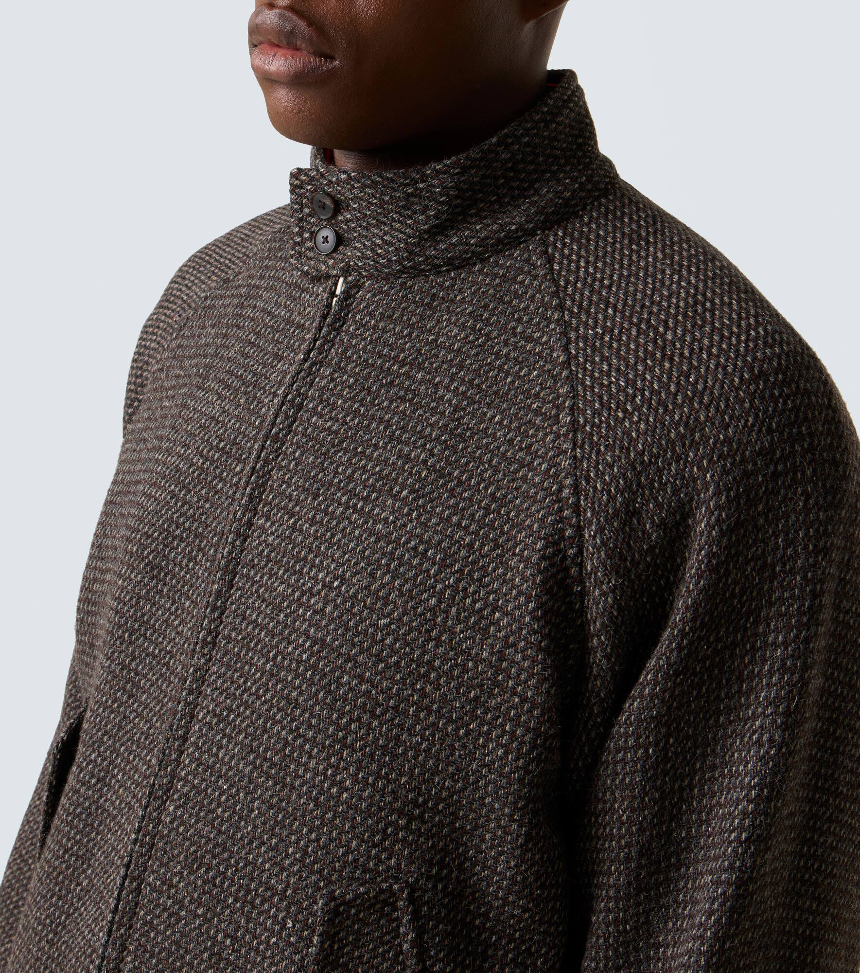Wool, alpaca, and silk tweed blouson jacket - 6