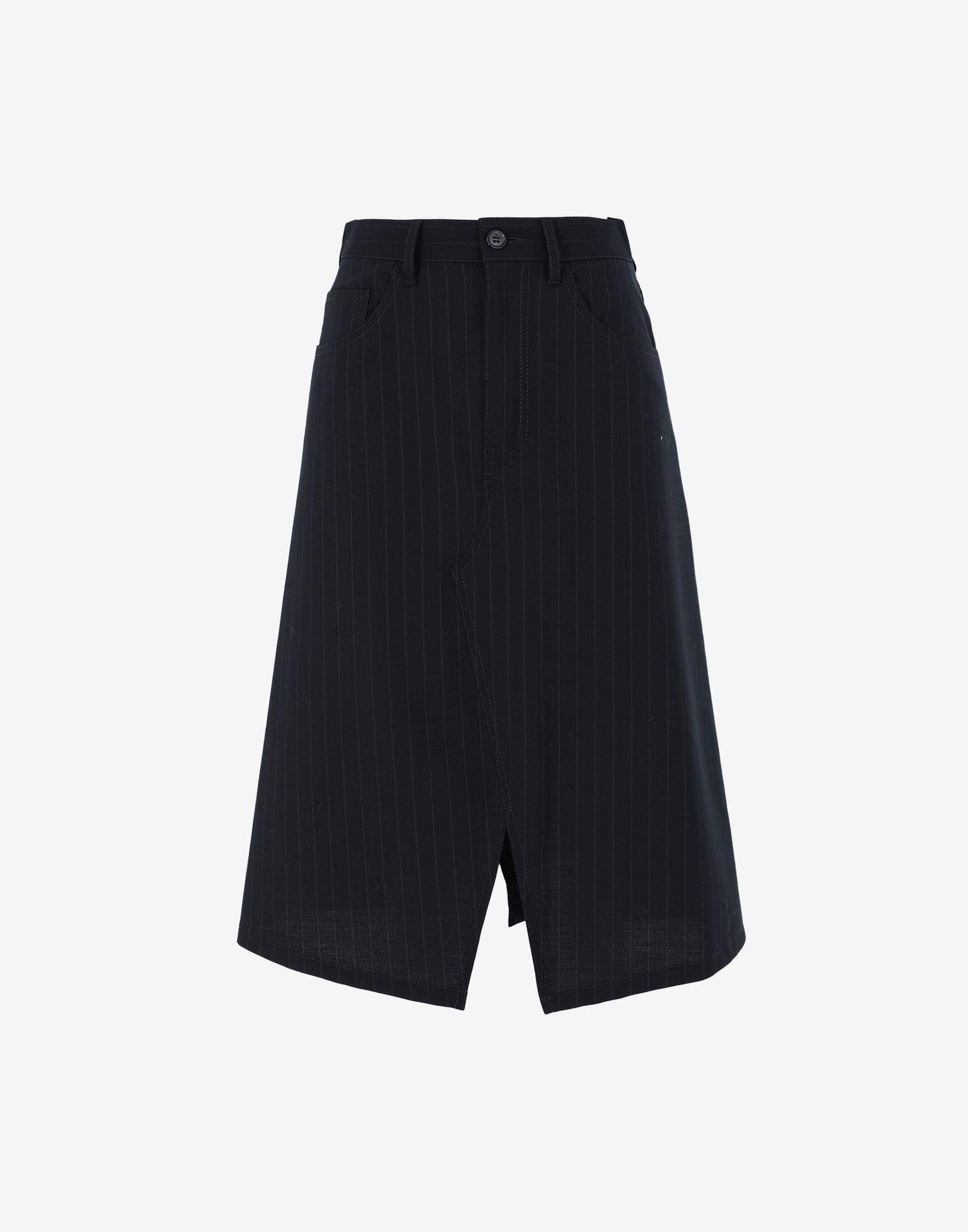 A-line pinstripe skirt - 1