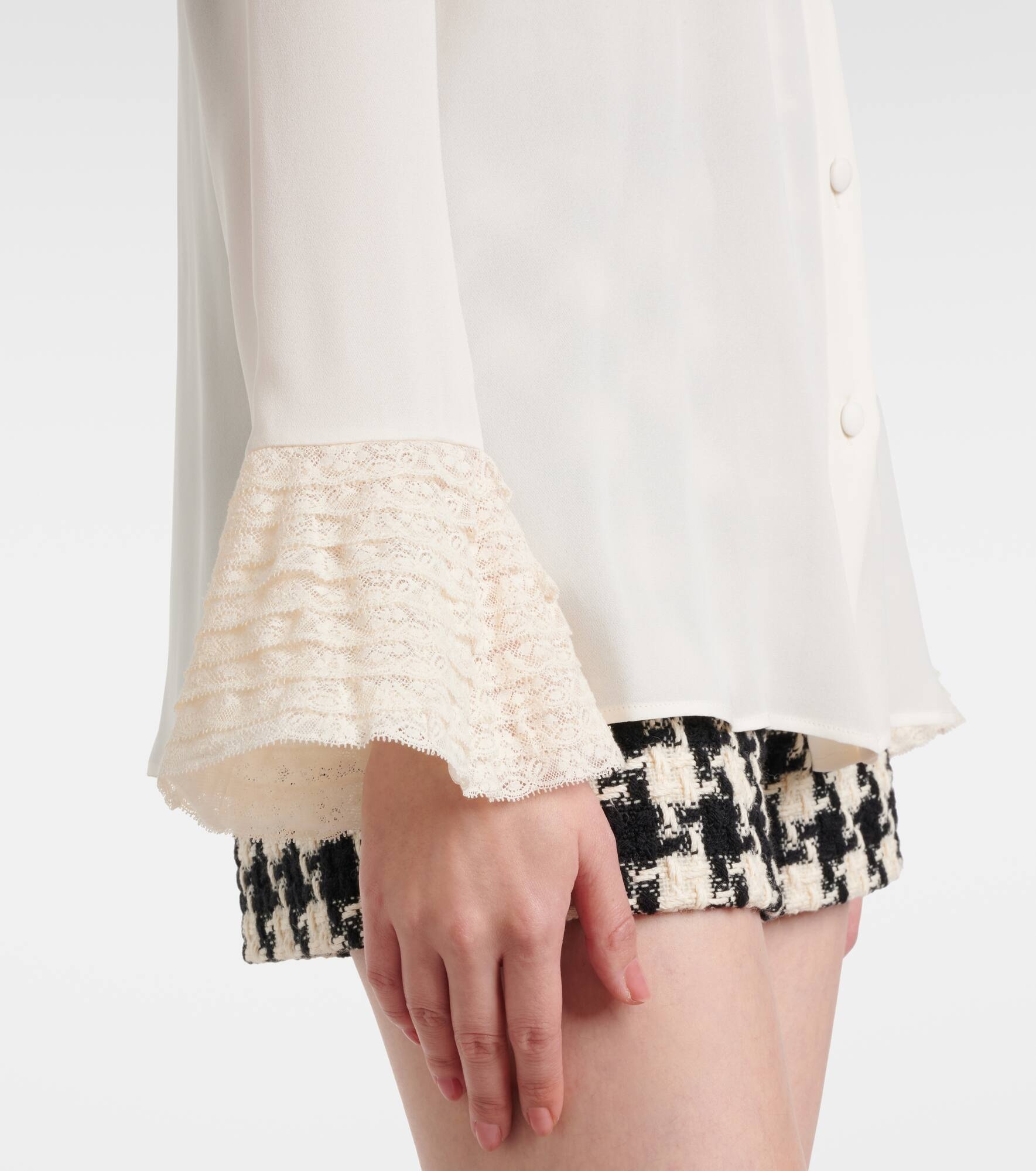 Silk georgette blouse - 6