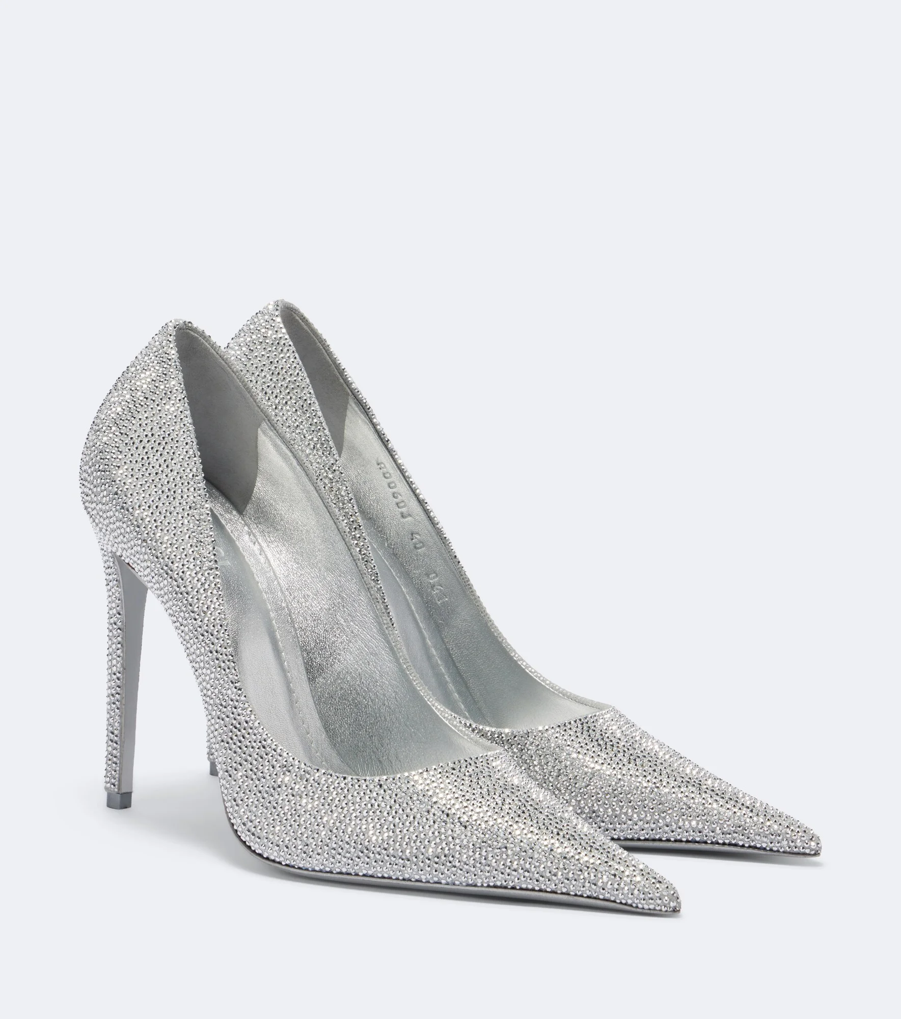 Donna embellished metallic leather pumps - 1