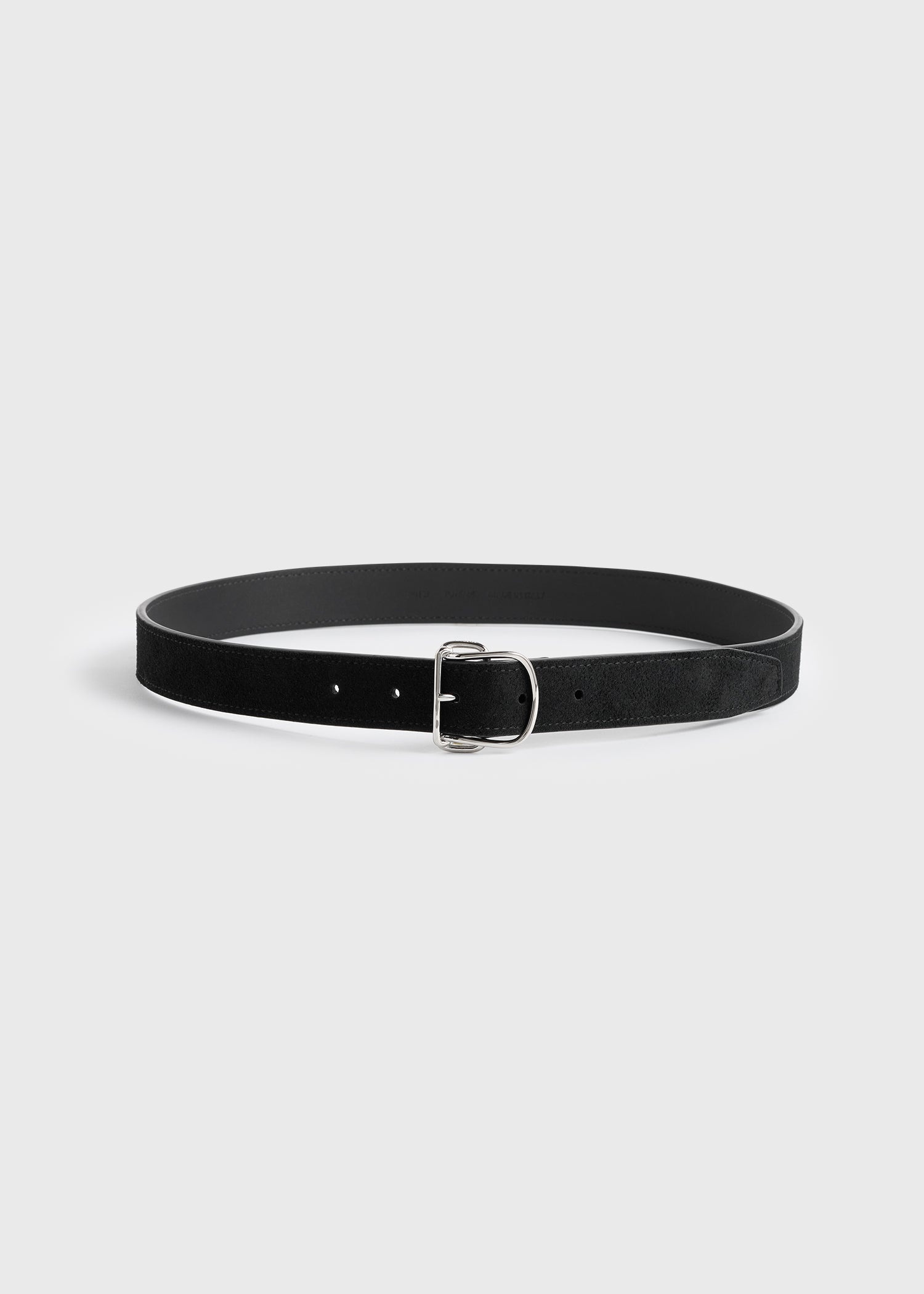 Swirl suede belt black - 4