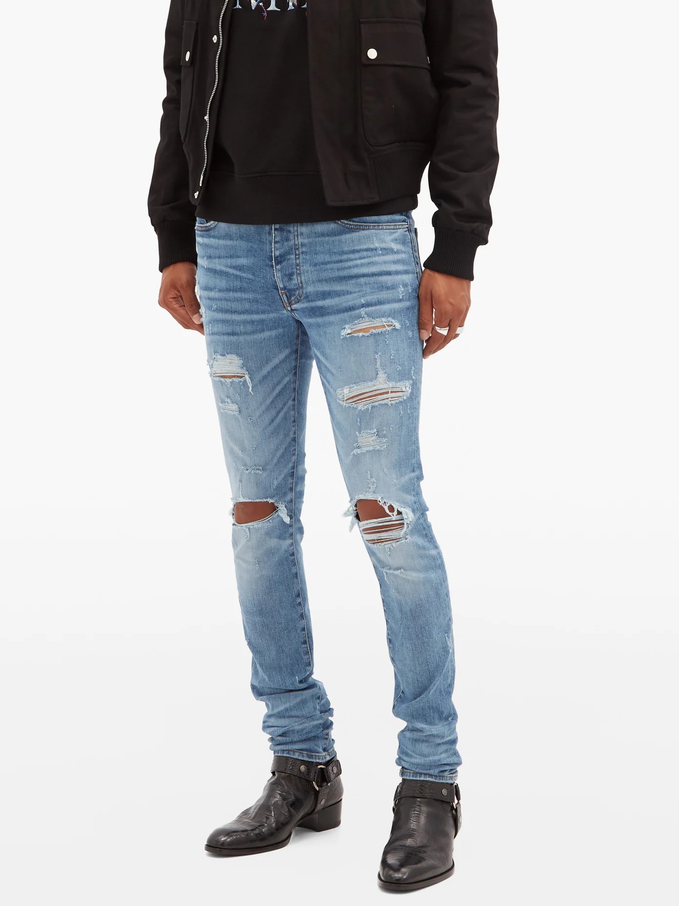 Thrasher Plus distressed slim-leg jeans - 6