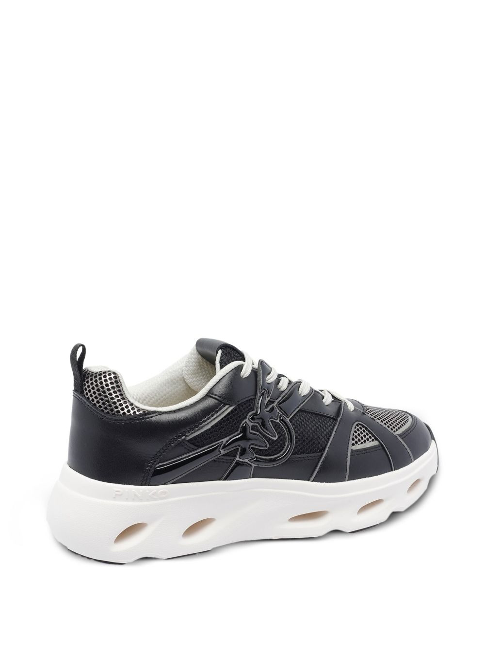 logo-detail mesh-upper sneakers - 4