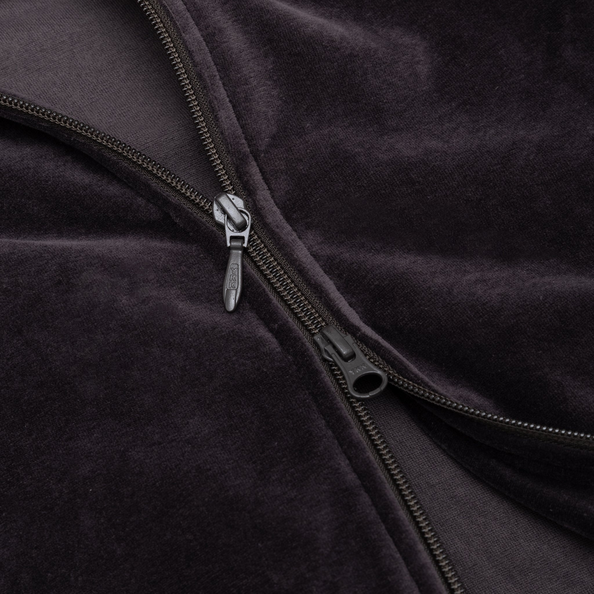VELOUR RIB COLLAR TRACK JACKET - 3