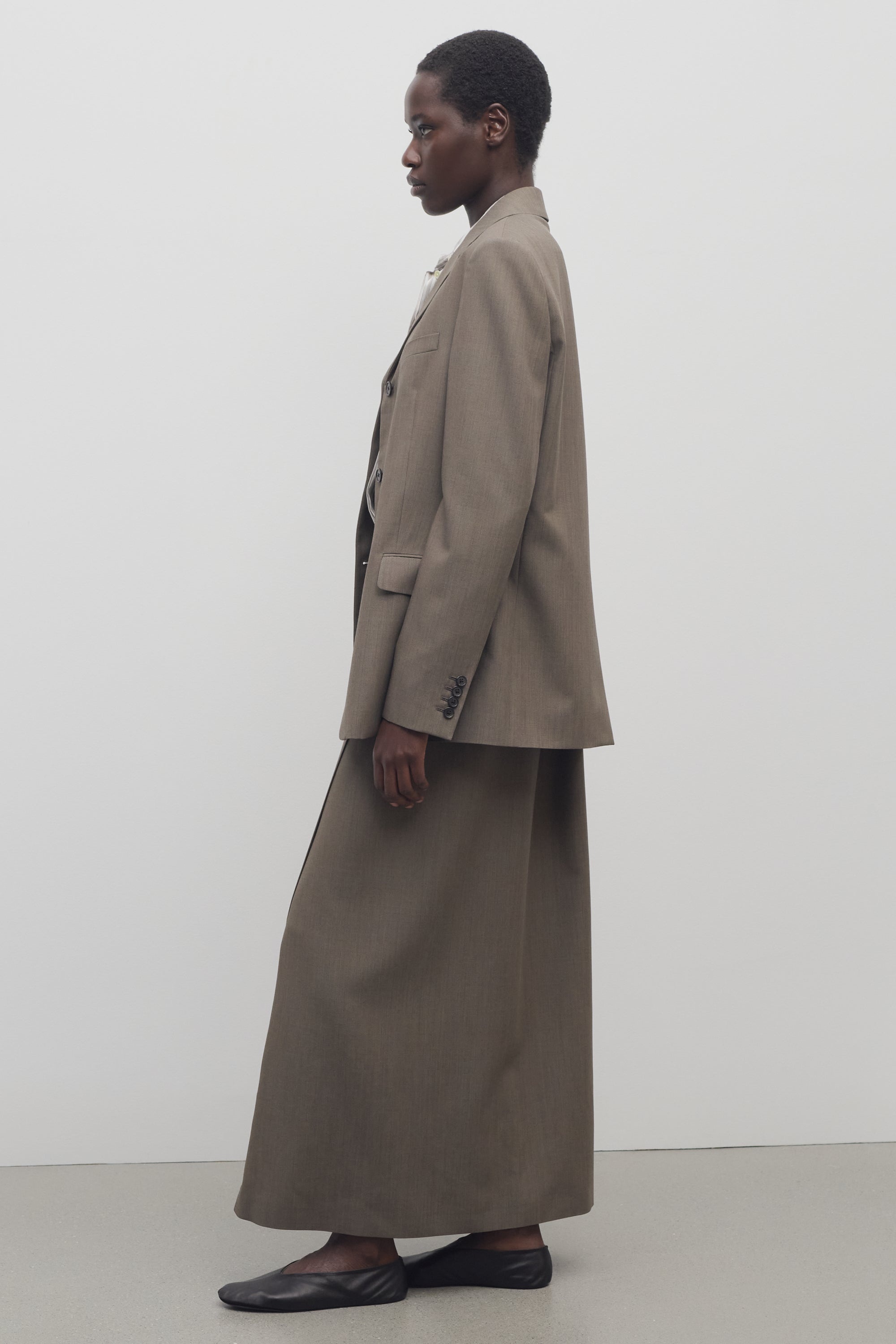 Toreva Skirt in Wool and Silk - 4