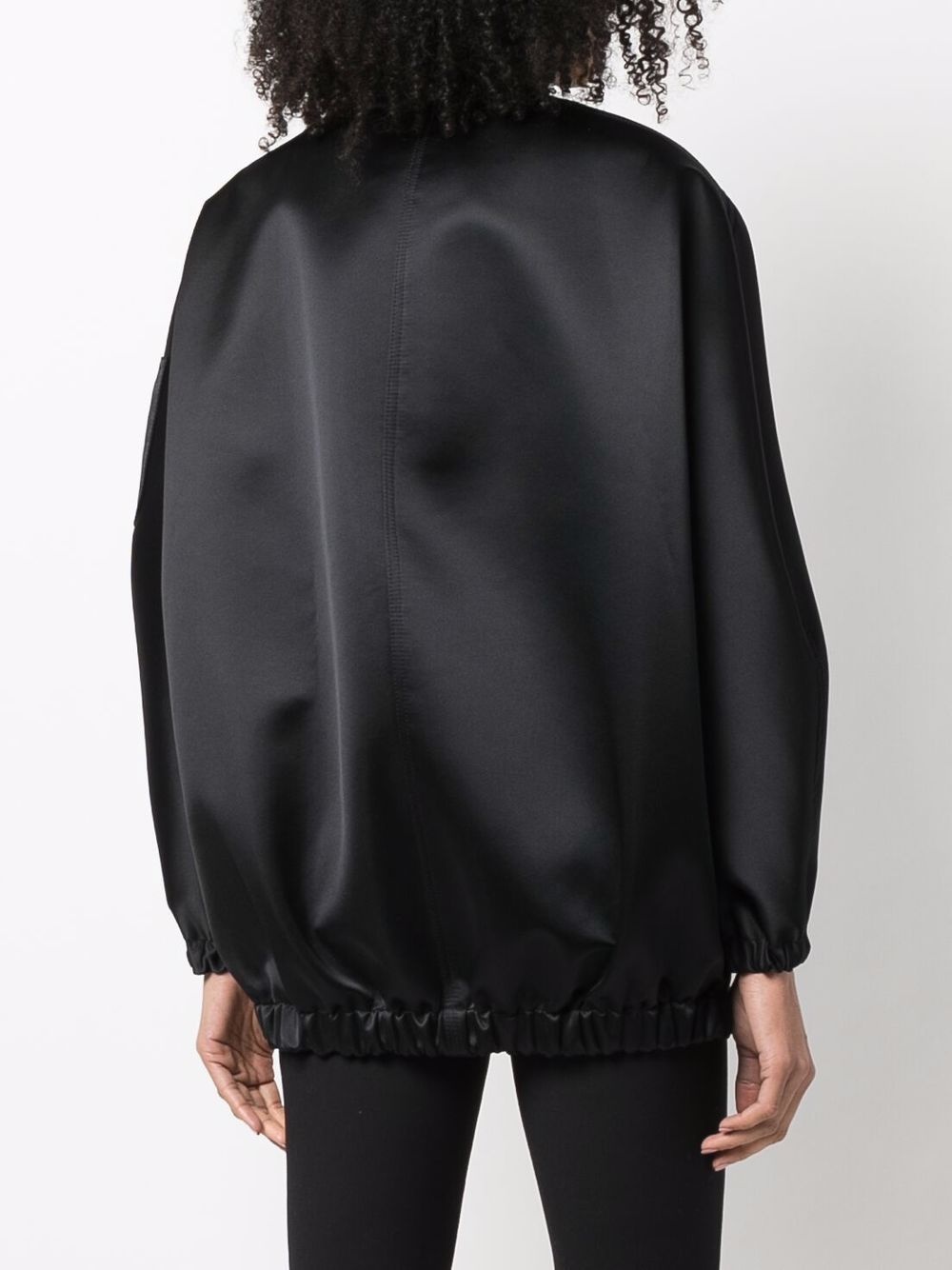 zip-fastening bomber jacket - 4
