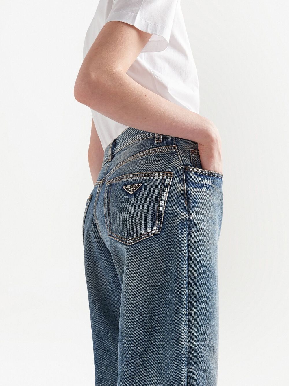 cropped straight-leg jeans - 4