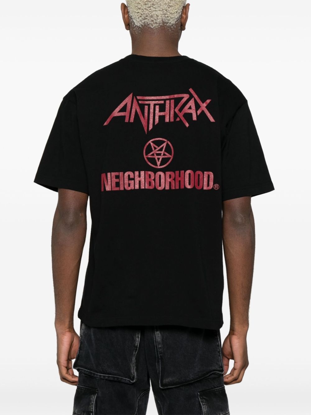 x Anthrax logo-print T-shirt - 4