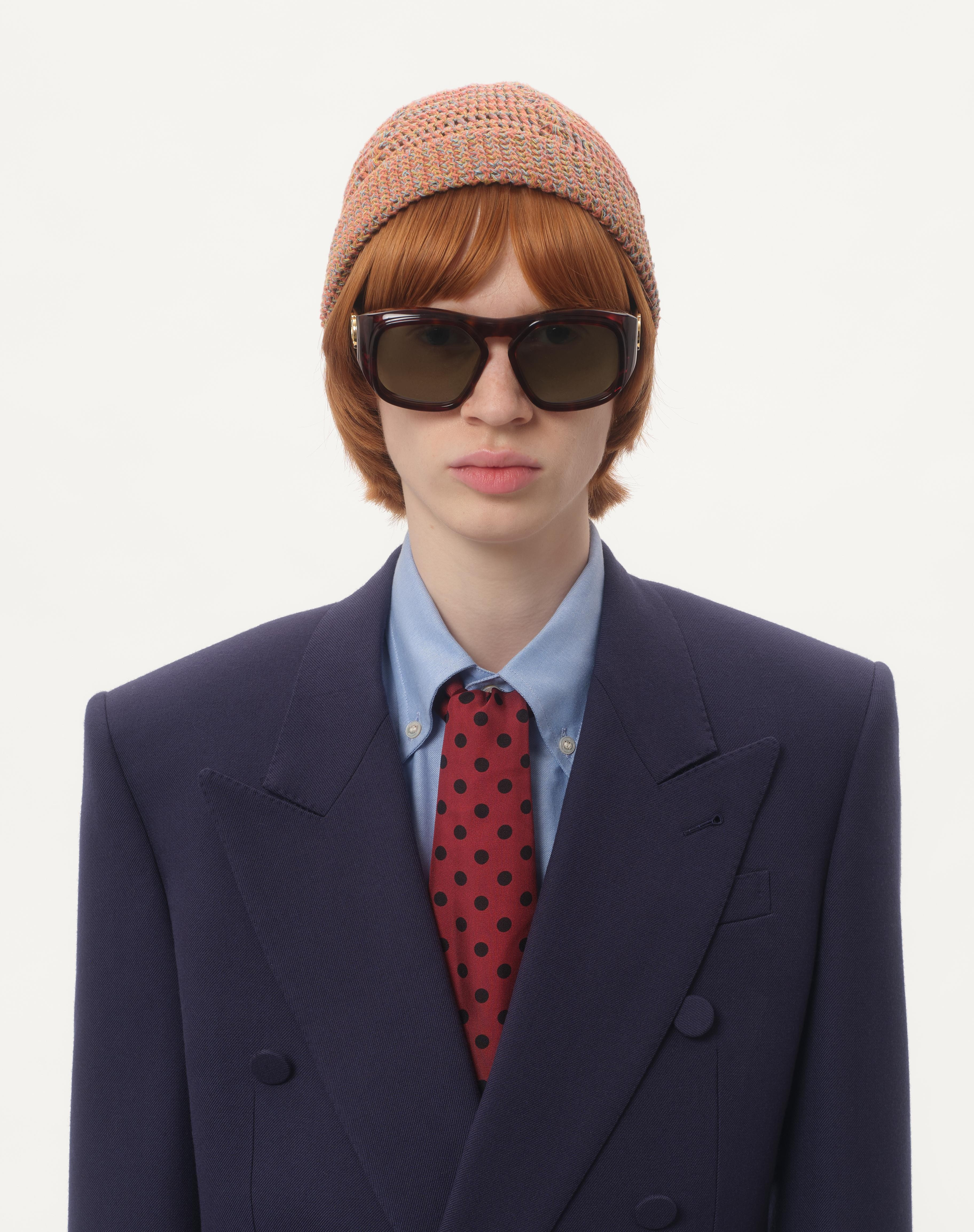 DOUBLE-BREASTED JACKET IN WOOL GABARDINE - 4