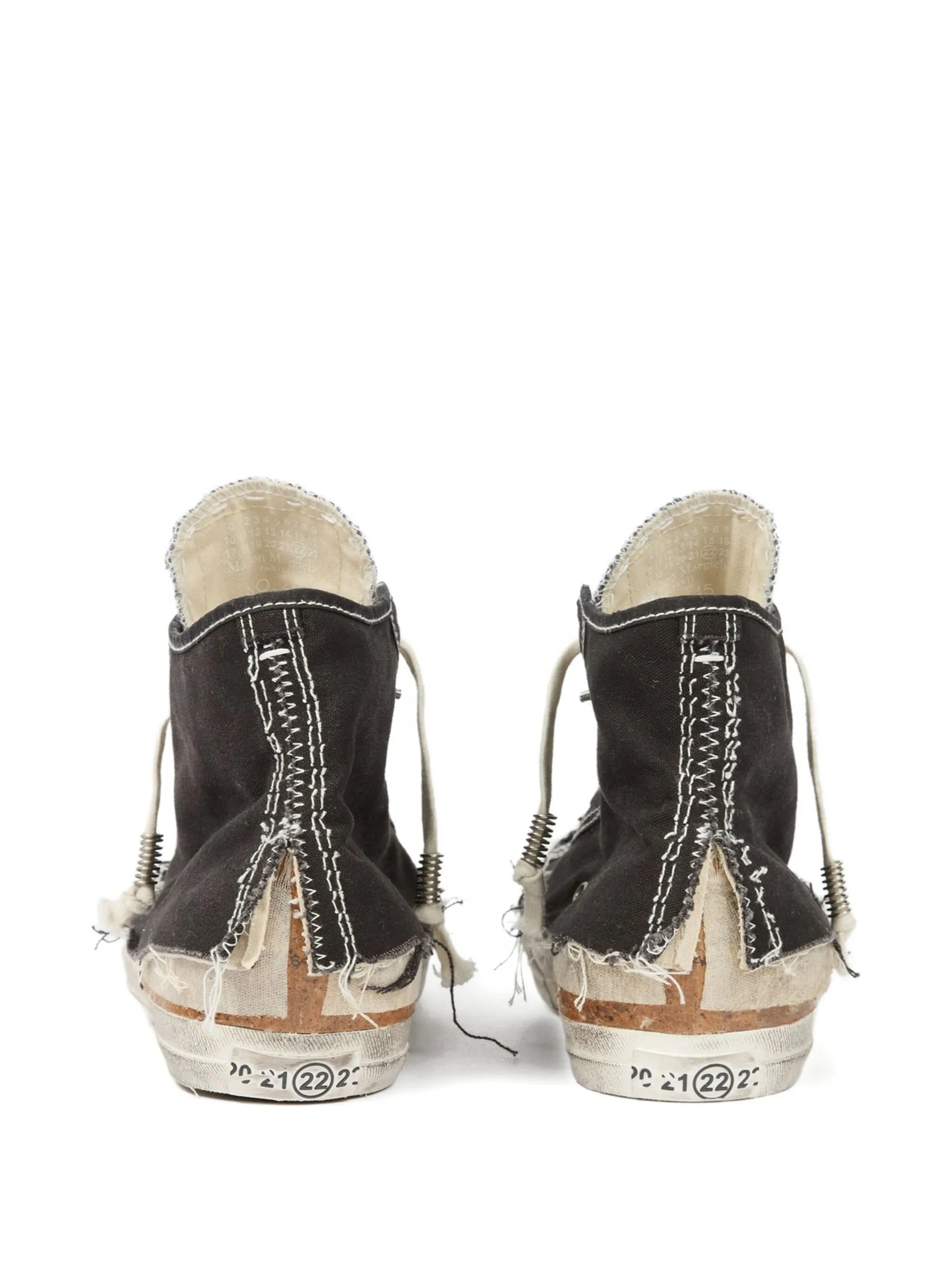 Maison Margiela Distressed High-top Sneakers - 3