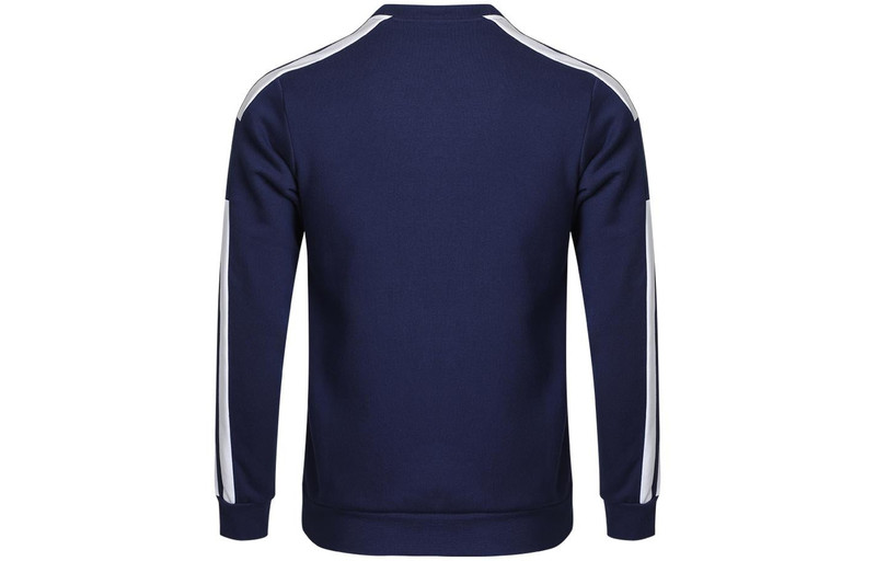 adidas adidas Round Neck Pullover Long Sleeves Blue GT6639 outlook