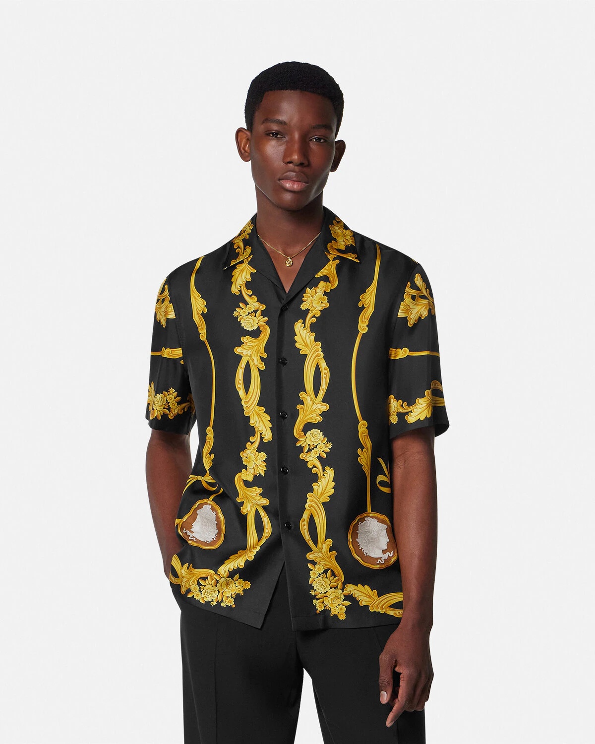 Cameo Silk Shirt - 4