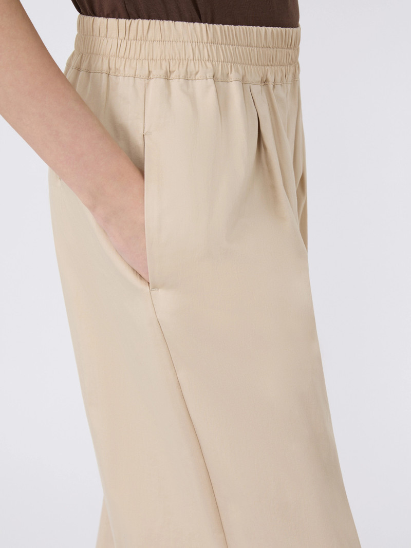 GOLFO Cotton rasetto trousers - BEIGE 5
