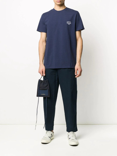 A.P.C. embroidered logo T-shirt outlook