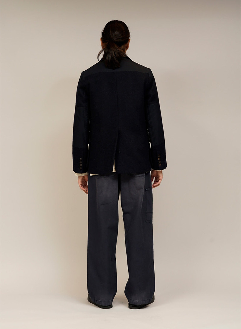 Tenzing Jacket Harris Tweed Ventile in Black Navy 4