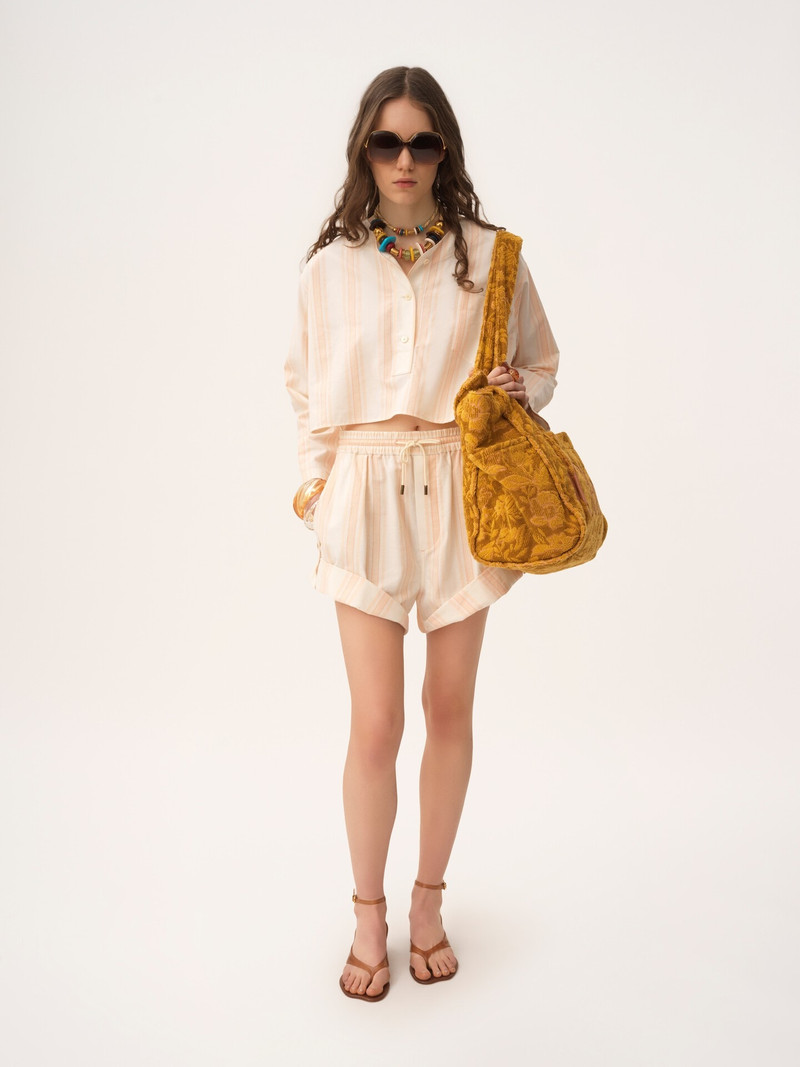 Chloé TURN-UP DRAWSTRING SHORTS IN COTTON outlook