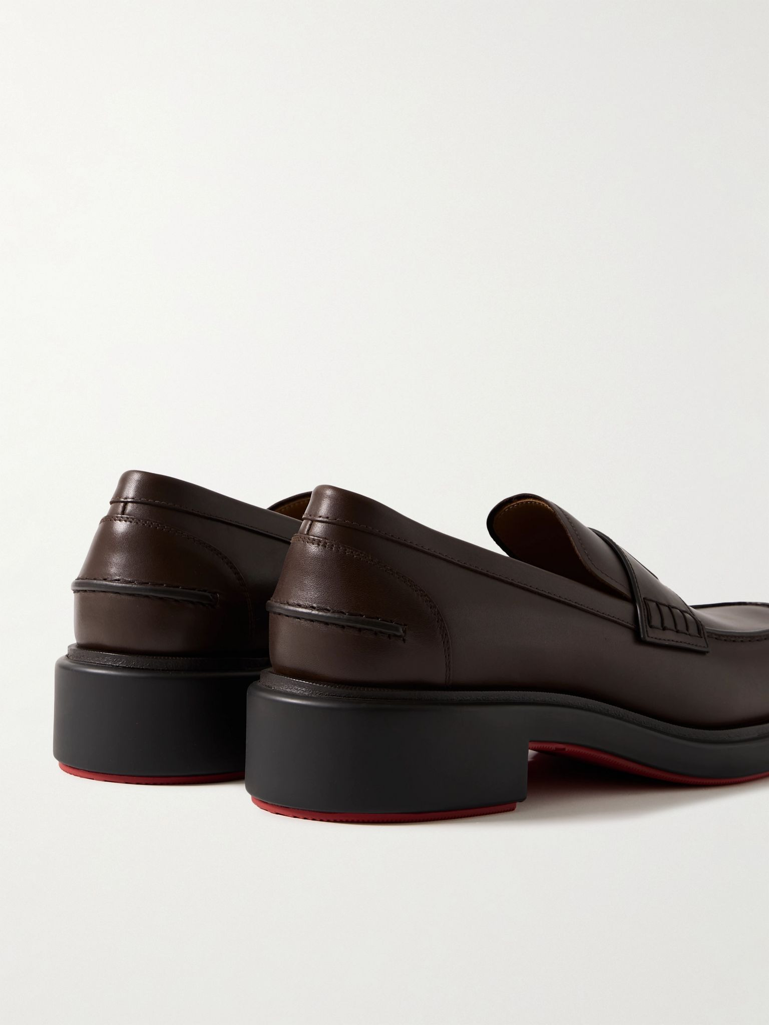 Urbino Moc Leather Penny Loafers Brown - 5