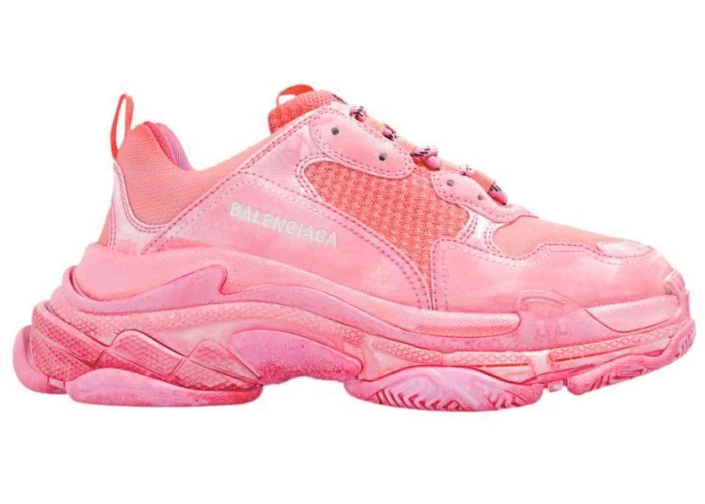 Balenciaga Triple S Faded Dark Pink (Women's) - 1