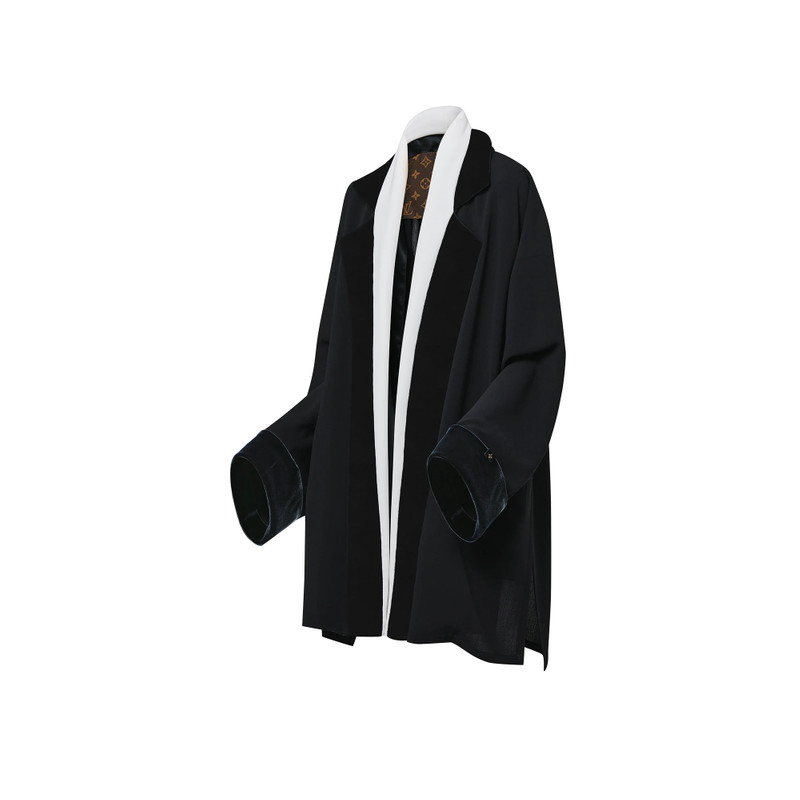 Louis Vuitton Crystal Lapel Robe Jacket outlook