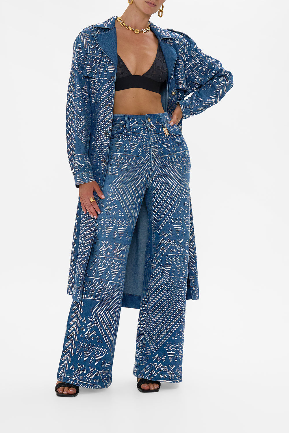 DESERT REIGN LONGLINE BELTED TRENCH COAT - 9