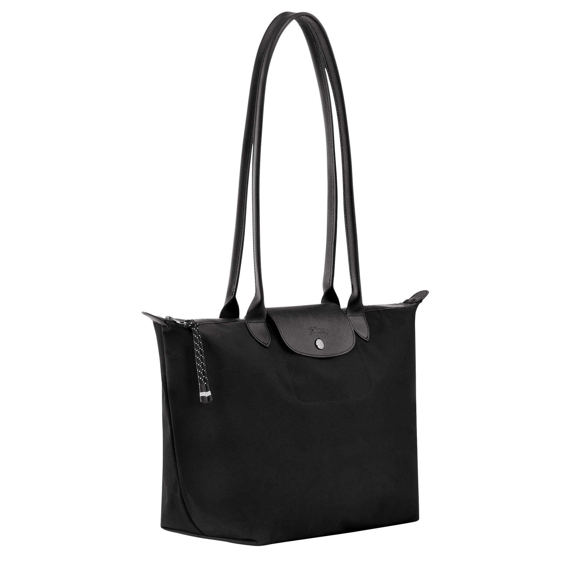 Le Pliage Energy L Handbag Black - Recycled canvas (L1515HSR001)