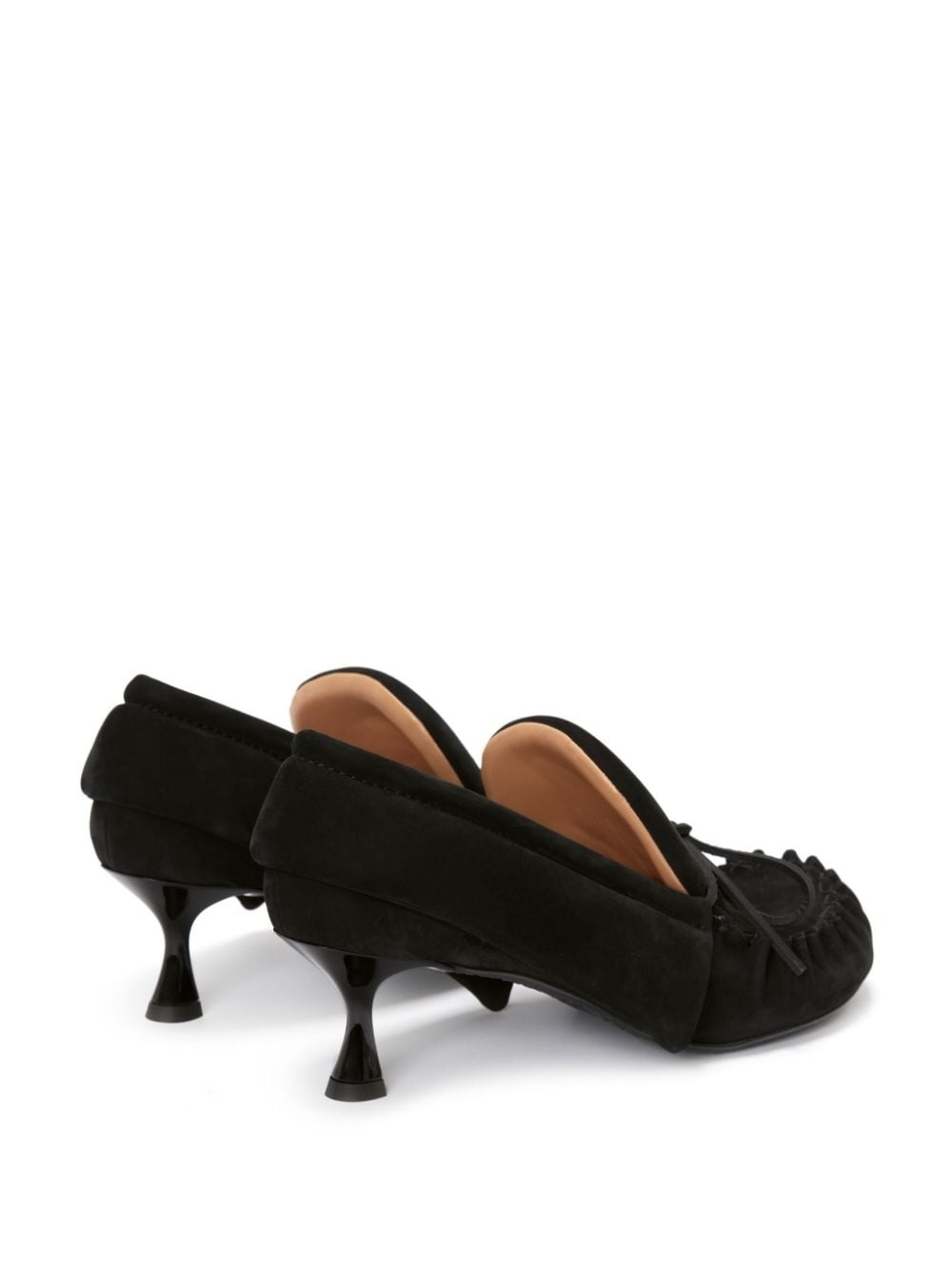 bow-detail kitten-heel moccasins - 3