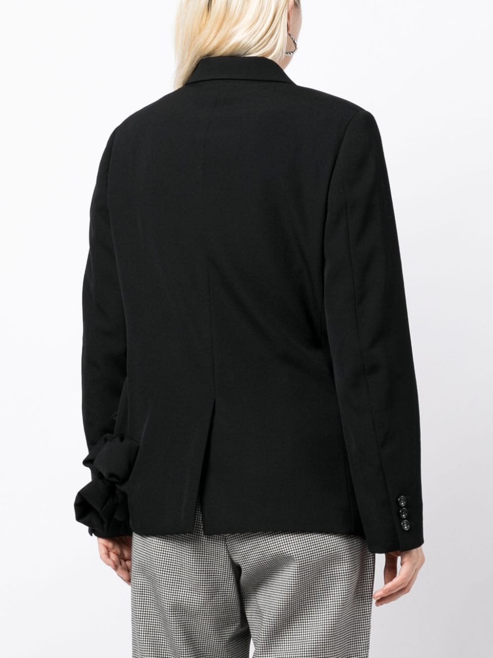 appliquÃ©-detail wool blazer - 4